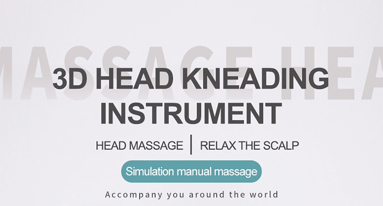 Simulated shiatsu head massager