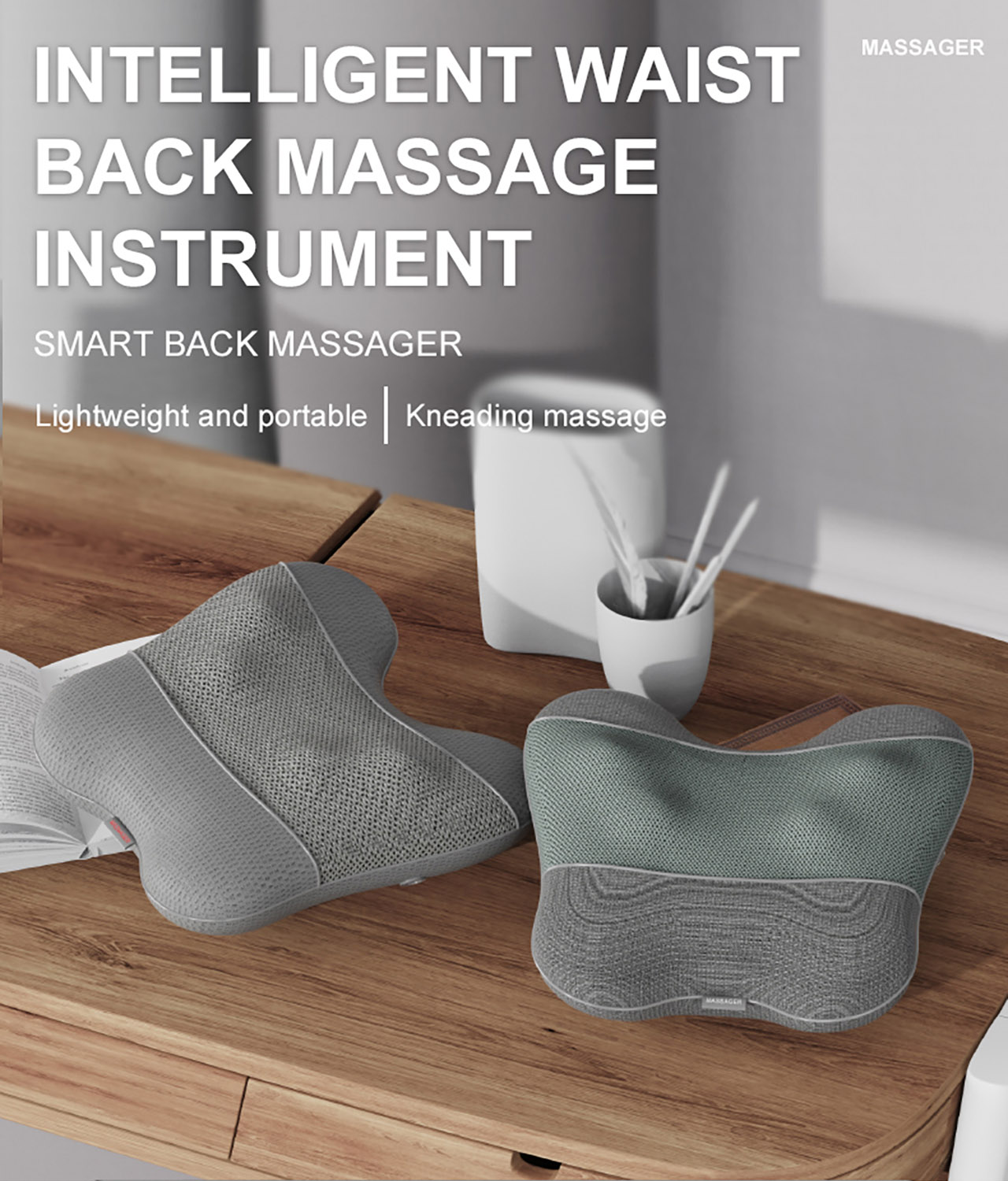 Humanoid technique Lumbar massage cushion